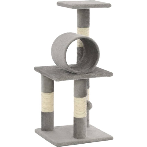 vidaXL-Kattenkrabpaal-met-sisal-krabpalen-65-cm-grijs