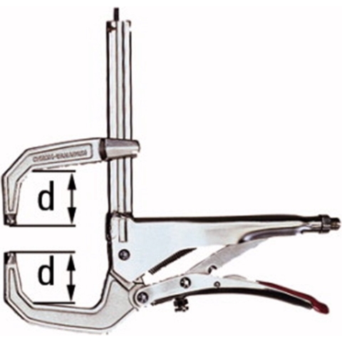 Bessey GRZC C-griptang GRZC 110/80 Spanbreedte (max.):110 mm Afm. werkbereik:80 mm