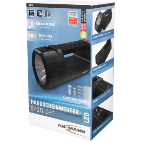 Ansmann LED Accu handschijnwerper Profi HS5R 330 lm 1600-0222