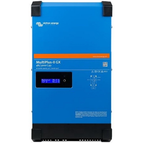 Victron Energy MultiPlus-II 24/3000/70-32 230V GX Omvormer 3000 W 24 V - 230 V Geïntegreerde laadregelaar