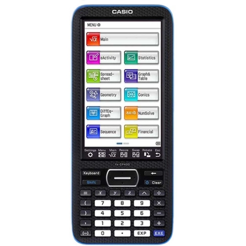 Casio FX-CP400 Grafische rekenmachine Zwart Aantal displayposities: 25 werkt op batterijen (b x h x d) 89 x 21.1 x 206 mm