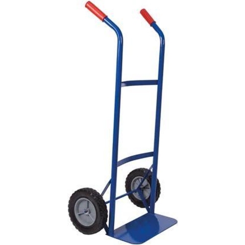 Toolland Steekwagen, met ergonomische handgrepen, staal, blauw, laadvermogen 80 kg