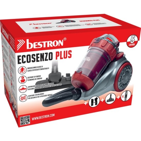 Bestron Ecosenzo Plus ABL930SR - Stofzuiger zonder zak