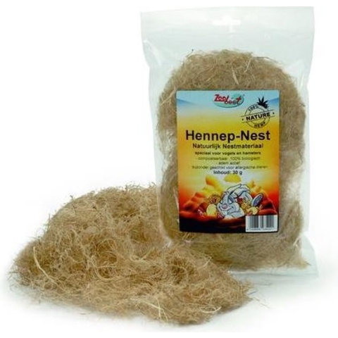 Knaagdier hennep nestmateriaal - 30g
