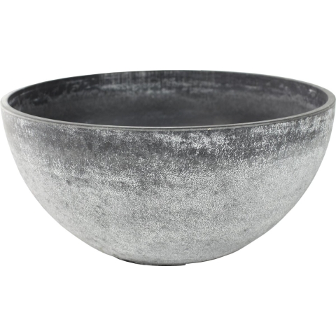 Ter Steege Bloempot/plantenpot schaal - kunststof - grijs - D55 x H23 cm -