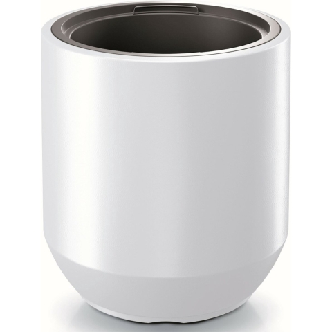 Plantenpot/bloempot Sevilla - buiten/binnen - kunststof - wit - D39 x H44 cm -