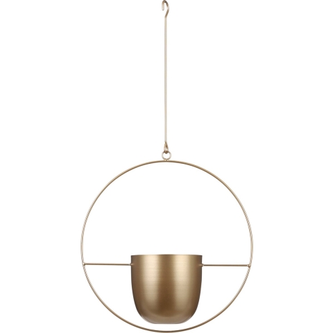 Mica Decorations Plantenpot - IJzer - industrieel goud - 34x14x65cm -