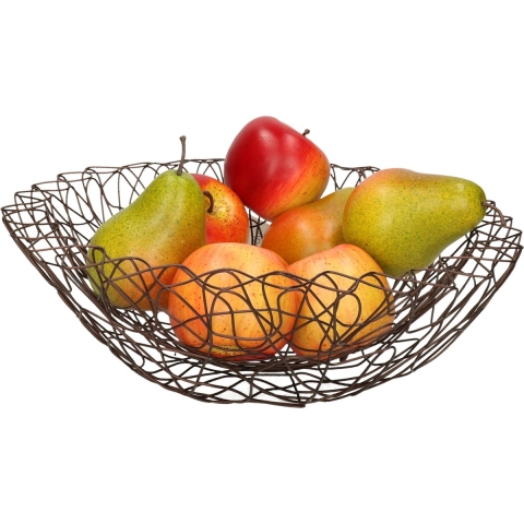 Cosy & Trendy Fruitschaal Oriental - metaal - D33 x H11 cm - brons - rond -