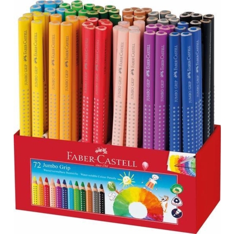 Faber Castell FC-201683 72 FC Jumbo Grip Class Pack Kleurpotloden 6 X 12 Kleuren Ø 5,3mm