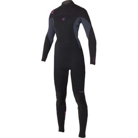 Magic Marine Brand fullsuit 5/4 dames wetsuit zwart/roze