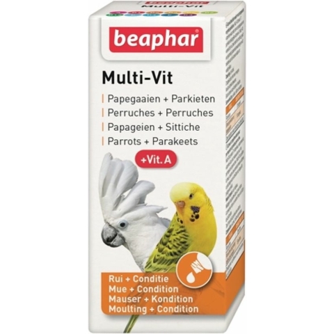 Beaphar Multi-Vitamine Papegaai - 20 ml