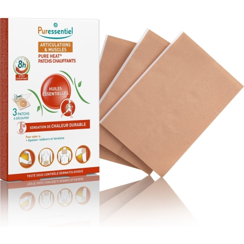 Puressentiel Gewrichten&Spieren Verwarmende Patches | 3 stuks