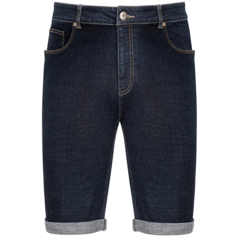 Milanoro - Stijlvolle jeansshort voor mannen - Zwartblauw - M