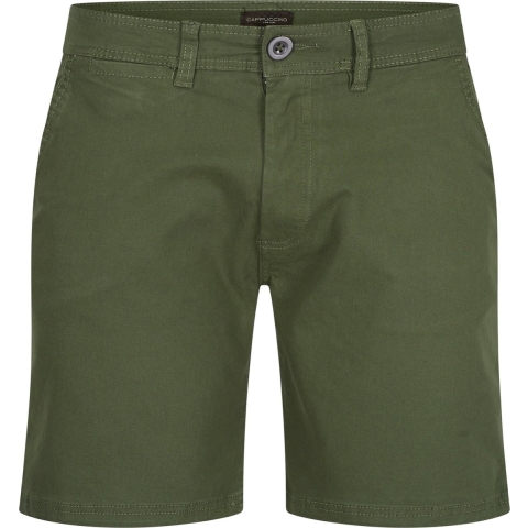Cappuccino Italia - Heren Shorts Chino Short Army - Groen - Maat L