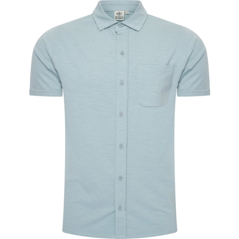 Mario Russo Korte Mouwen Overhemd Heren - Polo Shirt - Arona - 3XL