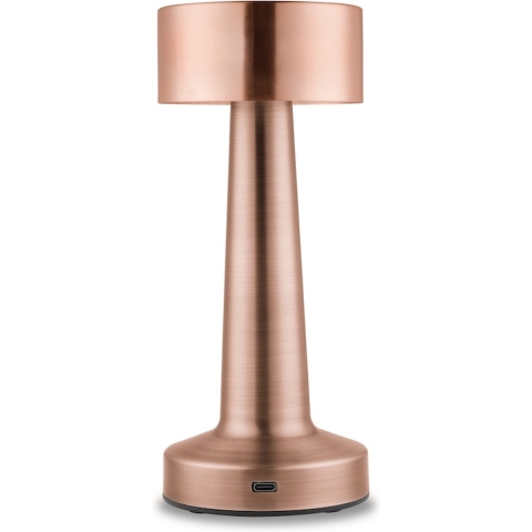 Buccan - Dumbbell tafellamp - Rosegoud - 3 lichtstanden en touchpanel