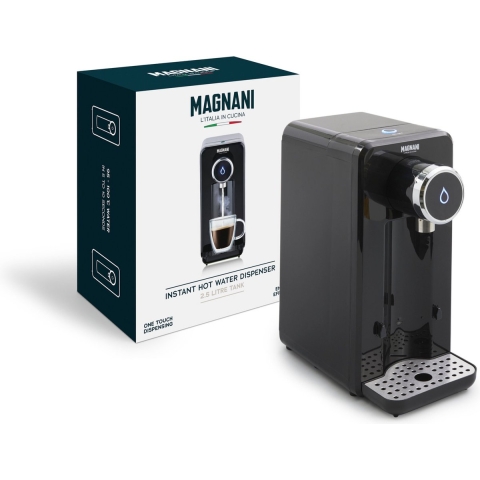 Magnani - Warmwaterdispenser - Zwart Staal - 2,5 L - Elektrisch - 100° in 5 seconden - 2200-2600 W -