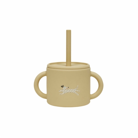 OYOY Beker m. Rietje - Enkei Cup - Silicone - Zacht - OYOY - OneSize - Beker