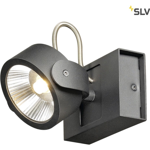 SLV 1000127 LED-plafondlamp 17 W Zwart