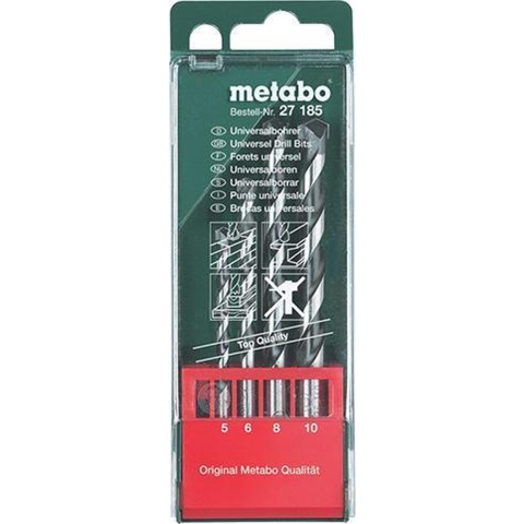 Metabo Accessoires Borencassette, 4 boren hout-metaal-steen - 627185000