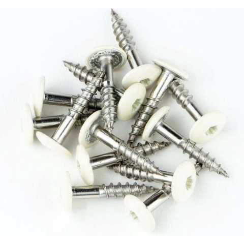 Hoenderdaal Hpl Schroef Rvs-A2 Torx TX20 Zuiver Wit Ral9010 4.8X32 | 100 stuks - 0346.30.37324