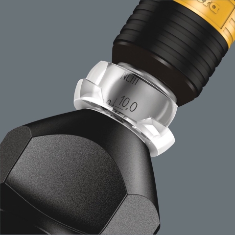 Wera 7430 Kraftform ESD instelbare Momentschroevendraaier met Rapidaptor Snelwisselhouder, 1/4 duim, 0,10 - 0,34 Nm - 1 stuk(s) - 05074780001