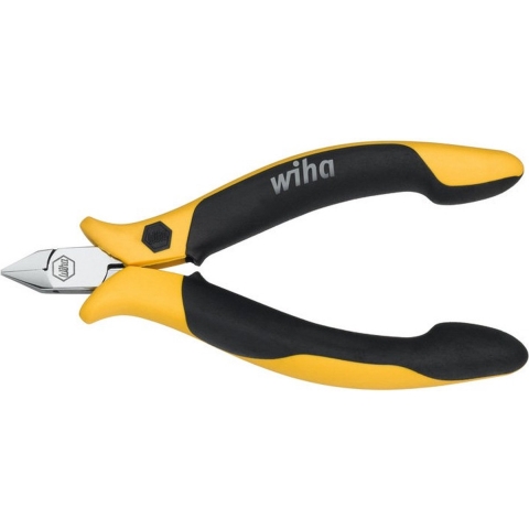 Wiha Zijkniptang Professional ESD smalle, spitse kop zonder facet | 115mm/4 12" - 33521 - 33521