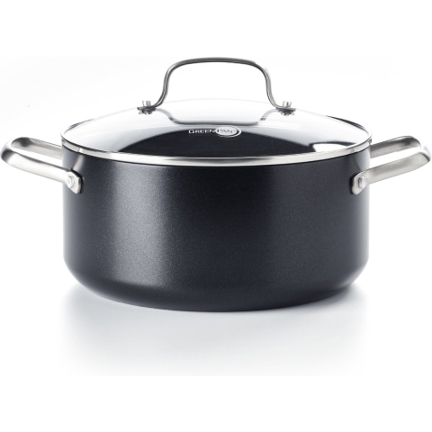 GreenPan Kookpan met deksel - Copenhagen - Zwart - ø 20 cm / 3.3 liter