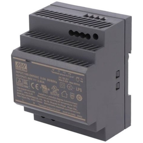 MW Mean Well HDR-100-12 DIN-rail netvoeding 12 V/DC 7.1 A 85.2 W Aantal uitgangen: 1 x Inhoud: 1 stuk(s)