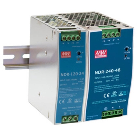 MW Mean Well NDR-75-48 DIN-rail netvoeding 48 V/DC 1.6 A 75 W Aantal uitgangen: 1 x Inhoud: 1 stuk(s)