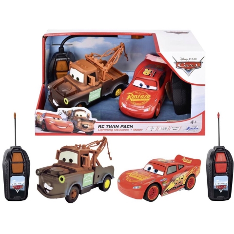 JADA TOYS 203084036 Cars LMQ + Mater Twin Pack 1:32 RC auto Elektro Racewagen