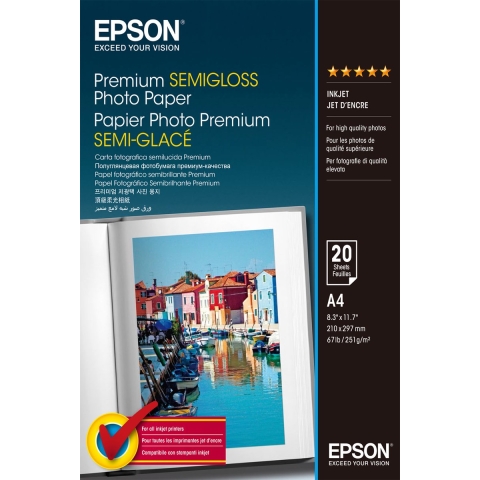 Epson SO41332 Prem Semi Gloss A4 20Vel