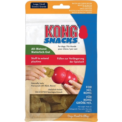 Kong Snacks Hondensnack - Bacon & Cheese - L - 312 g