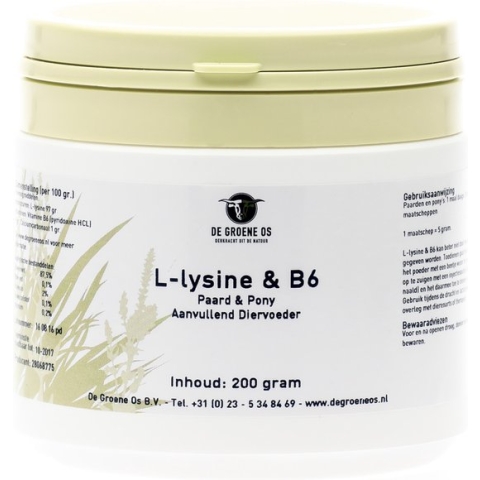 Groene Os - Weerstand- en herstelmiddel L-Lysine B6 Paard