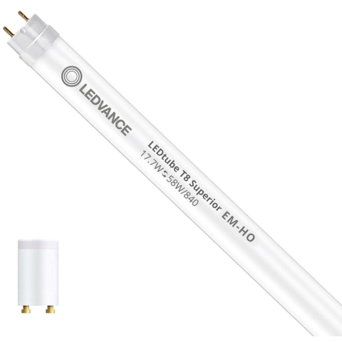 LEDVANCE LED-buis-Buis Energielabel: C (A - G) G13 T8 17.7 W = 58 W Neutraalwit 1 stuk(s) (Ø x h) 26.7 mm x 26.7 mm