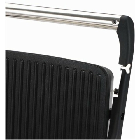 MasterPRO Contactgrill Elektrisch Anti-aanbaklaag, CoolTouch-behuizing, Oververhittingsbeveiliging Zwart/RVS