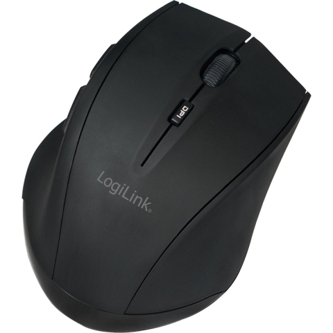 LogiLink ID0032A Muis Bluetooth Laser Zwart 5 Toetsen 1600 dpi Geïntegreerd scrollwiel