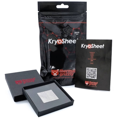 Thermal Grizzly KryoSheet Warmtegeleidend pad 0.2 mm (l x b) 25 mm x 25 mm