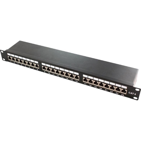 LogiLink NP0048 24 poorten Patchpaneel 483 mm (19) CAT 6 1 HE