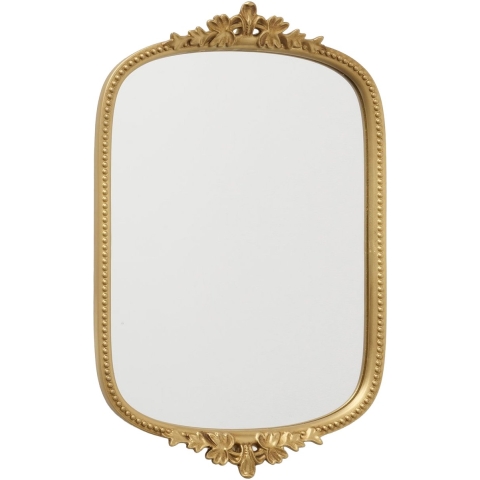 Wandspiegel Benita - goud - vierkant - vintage - klassiek - H45cm -