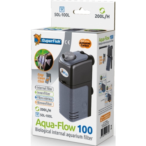 SuperFish AquaFlow Dual Action 100 - Aquariumfilter - 200 L/H