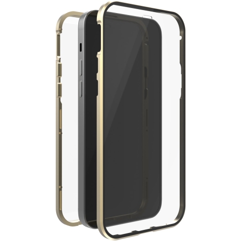 White Diamonds 360 Glas Cover Voor Apple IPhone 14 Pro Goud