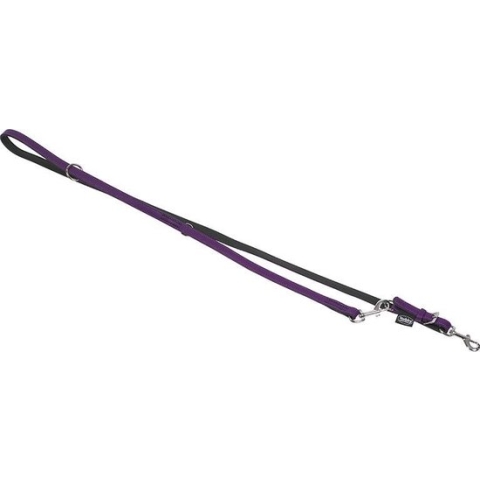 NOBBY Riem Nobby dresseerlijn south verstelbaar - zacht leer lila 200 x 1,4 cm - 1 ST