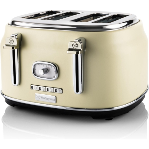 Westinghouse Broodrooster Retro Collections - 4 sleuven - vanilla white - WKTTB809WH