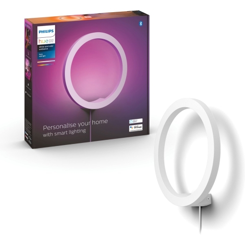 Philips Hue Sana Wandlamp - White and Color Ambiance - Gëintegreerd LED - Wit - 20W- Bluetooth