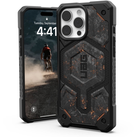 Urban Armor Gear 114457114FCU Backcover Apple iPhone 16 Pro Max Carbon, Koper