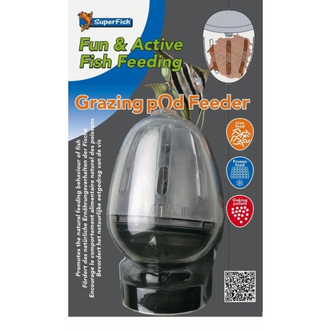 SuperFish Grazing Pod Feeder - Voerautomaat - Transparant