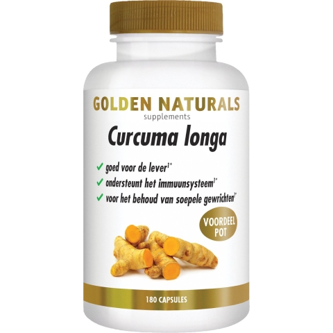 Gratis Verzending: Golden Naturals Curcuma Longa 180 vegacapsules