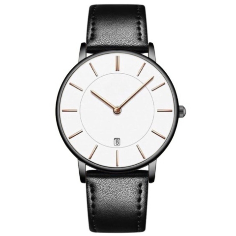 Tyme Oslo Heren Horloge - 39.5mm - Wit/Zwart - Horloges voor Mannen - met Cadeauverpakking