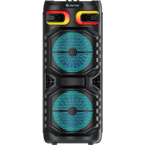 Denver Bluetooth Speaker Party Box - Discolichten - Partybox - Incl. Afstandsbediening - Microfoon Aansluiting - Micro SD / USB / AUX - BPS355